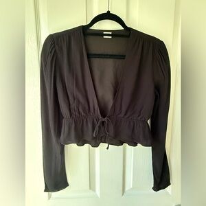 Aritzia Tie Front Blouse